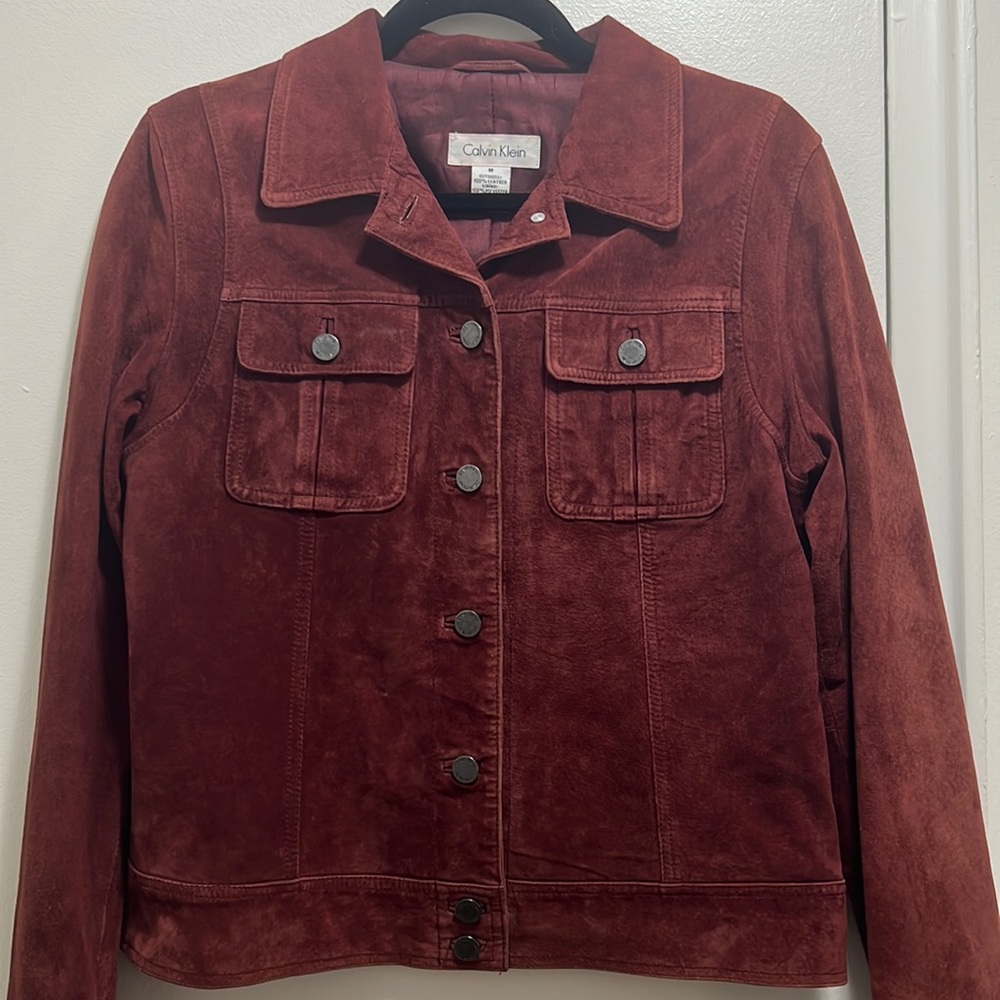 Maroon Suede Jacket